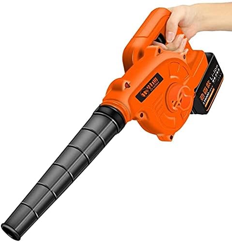 Convenient 2-in-1 Garden Blower, Cordless Leaf Blower and Vacuum Cleaner Used to Clean Pet Hair, Cars, Furniture, Workshops, Various Corners, Etc (Color : Battery*2, Size : 139000) (Battery* (Battery