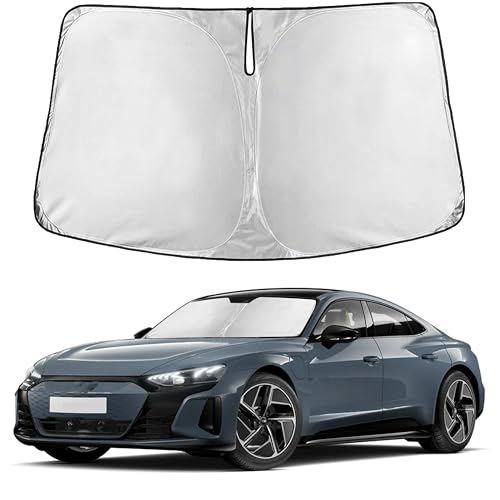 Image of EcoNour Windshield Sunshade Compatible for Audi S e-tron GT 2025 2026, Sun Visor for Front Windshield & Window Sun Shade Cover, UV Heat Blocker & Protector, Car Accessories