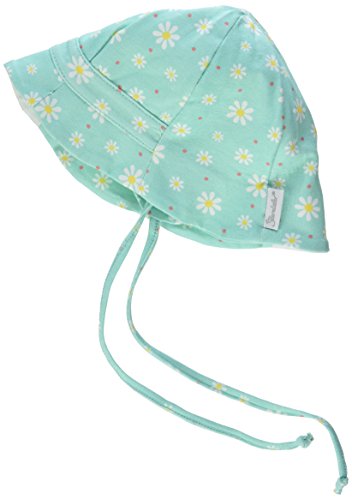 Preisvergleich Produktbild Sterntaler Fischerhut für Mädchen mit Bindebändern, Nackenschutz und Blümchenmuster, Alter: ab 6-9 Monate, Größe: 45, Mint