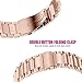 200Pcs Compatible for Garmin Venu Bands, Buleshaw Stainless Steel Metal Replacement Straps Compatible for Garmin Venu GPS Smartwatch (Rose Gold)