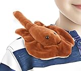 Winltendty Stingray Shoulder Plush Toy with Magnet, Fish Stuffed Animals Toy for Kids Boys Girls, Birthday Party Decoration Christmas Thanksgiving Gifts