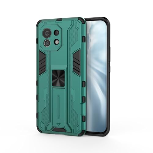 Funda antihuellas Funda magnética compatible con Xiaomi Mi 11 con soporte invisible integrado, funda a prueba de golpes, ajuste delgado, sin costuras, antideslizante y anticaídas. Protección reforzada