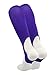 TCK Solid Colored Baseball Stirrups Pattern A (Purple, Medium)