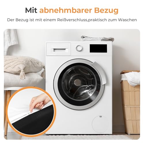 Vesgantti Schaummatratze, ergonomische Matratze Gel-Memoryschaum Matratze mit Abnehmbarer Bezug, Härtegrad H2 & H3 Öko-Tex Zertifiziert (weiß-20CM, 90 x 200cm)