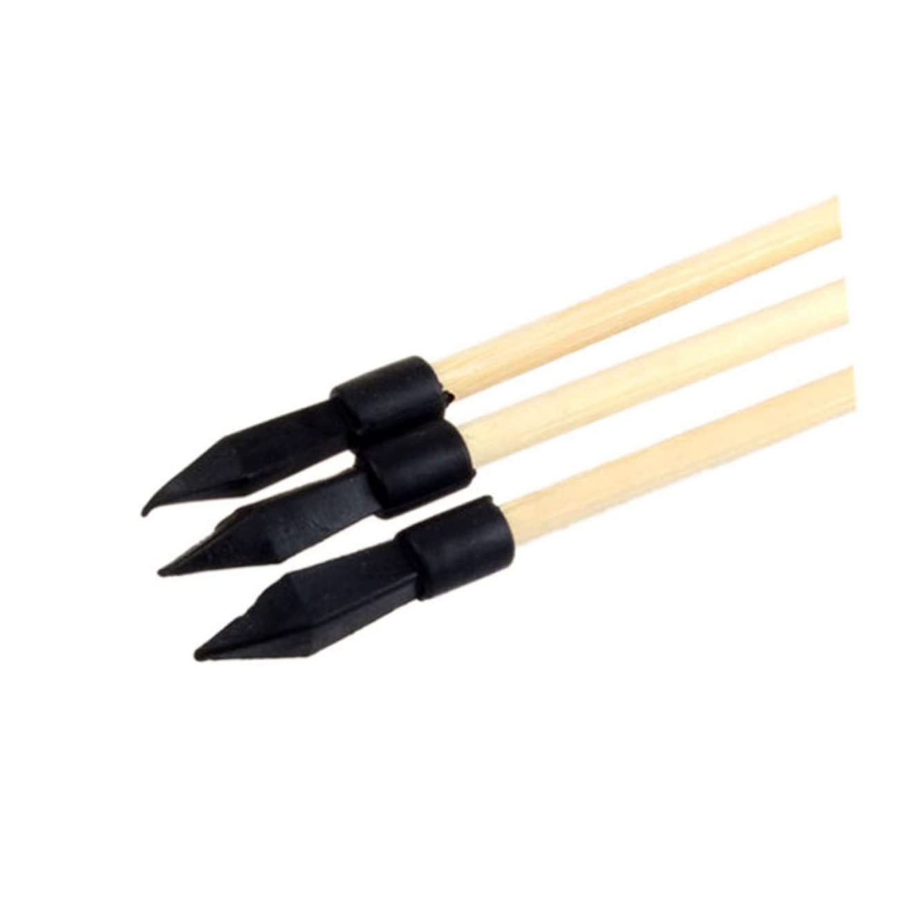 Hemobllo 6pièces Flèches Traditionnelles Bois avec Pointe Caoutchouc Souple pour Jeu De Lancer De Pot Jouet De Chasse Et Entraînement Au Tir Accessoire Arc Sûr pour Garçon Fille Et Adultes