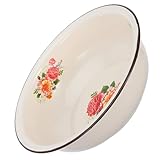 Photo Gallery heallily ciotola da cucina smaltata vintage retrò per impastare e lavare verdure superficie ispessita resistente ai graffi grande capacità multiuso smaltata per uso domestico Photo Gallery heallily ciotola da cucina smaltata vintage retrò per impastare e lavare verdure superficie ispessita resistente ai graffi grande capacità multiuso smaltata per uso domestico