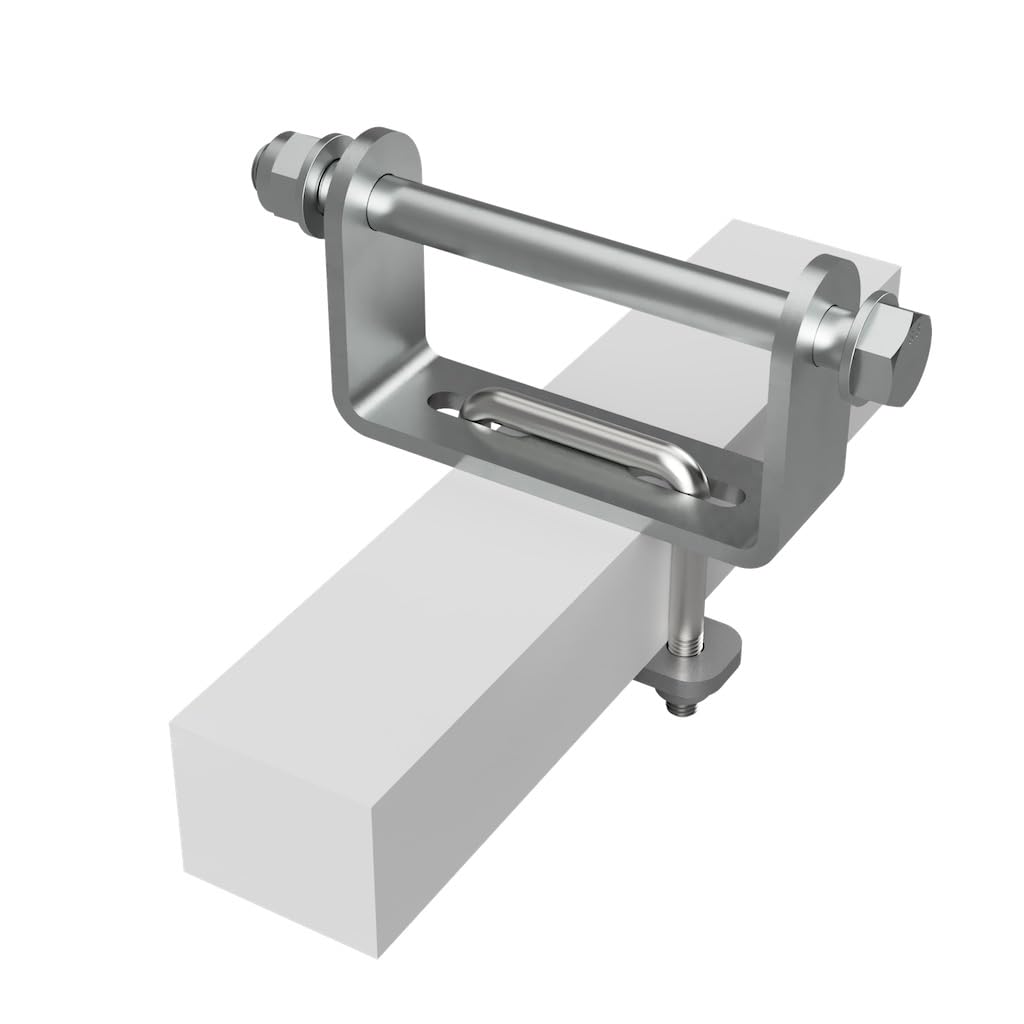 Rullo per Chiglia in Poliuretano con Supporto incl. Tappi di Chiusura rimorchio per Barca a Forma di Rocchetto zincato 125 mm (+ EC)