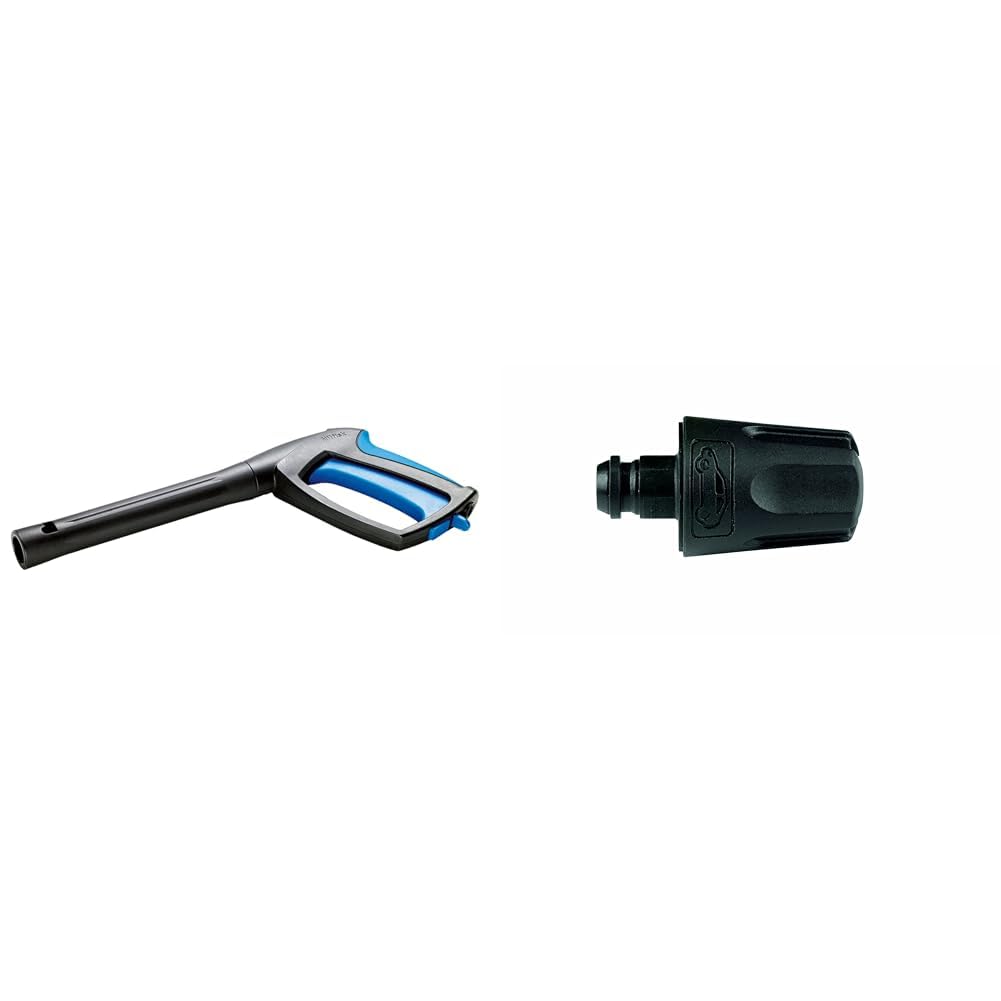 Nilfisk Pistolet G4 pour Nettoyeur Haute Pression, Noir/Bleu & Buse Auto pour Nettoyeur Haute Pression, Noir, 0.000000