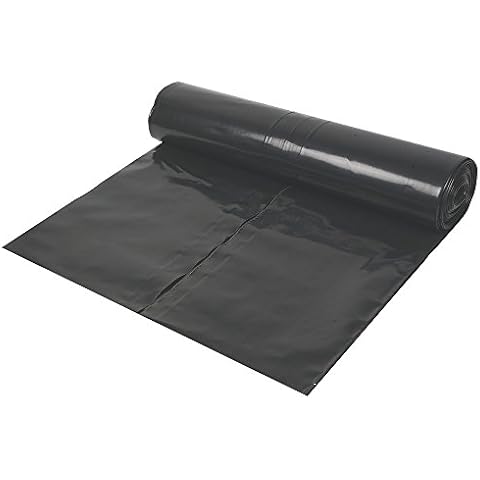Heavy Duty Black Polythene Sheet - DPM 300 Mu - 1200 Gauge - 4 Metre x 25 Metre Cover
