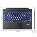 TOMSENN Surface Pro Type Cover, Portable Wireless Bluetooth Keyboard with Touchpad, 7-Color LED Backlit and Built-in Rechargeable Battery (LED Backlit)