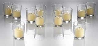 Set of 12 Mercury Glass CLEAR Tea Light Holders Candle Votive Wedding Decoration 6.7CM H