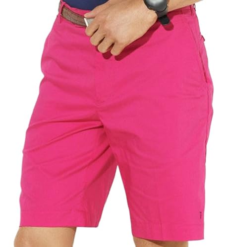 Maiyifu-GJ Men's Cotton Lightweight Casual Shorts Stretch Flat Front Shorts for Men Elastic Waist Summer Hiking Short Pants