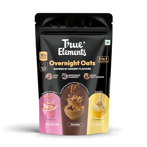 Image of True Elements Overnight Oats - Inspired By Dessert Flavours 372gm