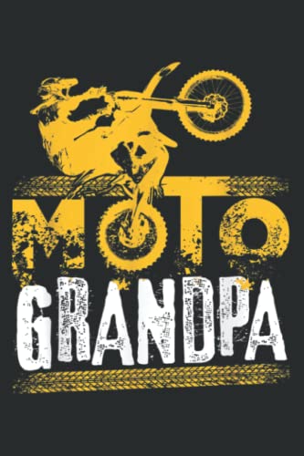 Bmx Dirt Bike Motocross Moto Grandpa: Lined Writing Notebook With 120 Pages – 6 x 9 Custom Journals to Write In... Lined Pages, Gift for Men and Women