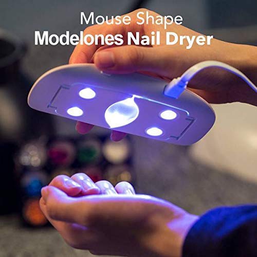 PIPALIYA Nail Polish Dryer USB Mini Sun | USB 6W LED UV Light Nail Polish Dryer Curing Lamp Light Portable,Gel Based Nail Polish For All Kind Of Nail Paints (Multi Color) 4