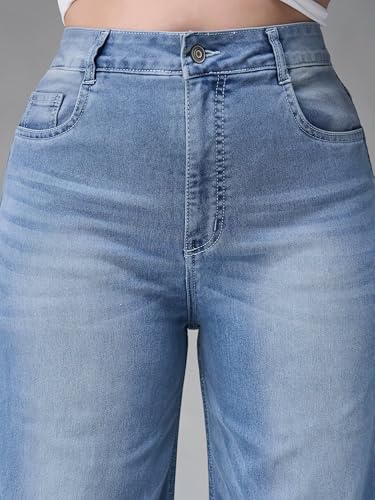Image of Miss Chase A+ Women's Bootcut High Rise Stretchable Denim Jeans