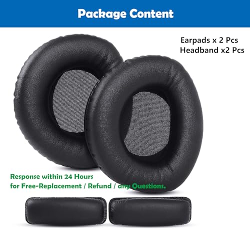 Almohadillas para auriculares profesionales compatibles con Sennheiser HDR160, HDR170, HDR180, RS160, RS170, RS180, con cuero sintético suave y espuma viscoelástica miniatura 5