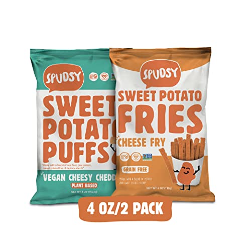 image for SPUDSY Sweet Potato Puffs and Fries Variety Pack | Vegan, Gluten Free 
