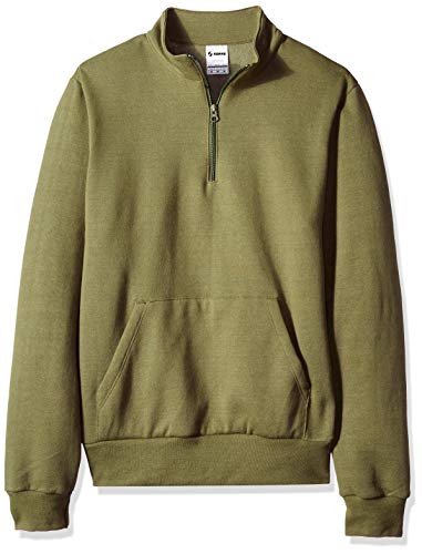 Soffe Men's Quarter Zip Mock Neck