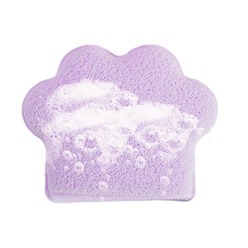 Esponja desmaquillante – Esponjas faciales comprimidas con diseño de pata de gato ampliada – Toallitas de eliminación de cosméticos tipo guante para accesorios de baño