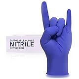 Wostar Nitrile Gloves Small Disposable Gloves 4 Mil Powder Latex Free Exam Working Gloves, 100 Count (Pack of 1)