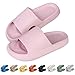 MoneRffi Badelatschen Damen Badeschuhe Badeschlappen Herren Hausschuhe Cloudyzz Schlappen Bequeme rutschfeste Wolkenschuhe Unisex Dusch Sommer Slides Flach Pantoletten Slippers(rosa#1,42/43)