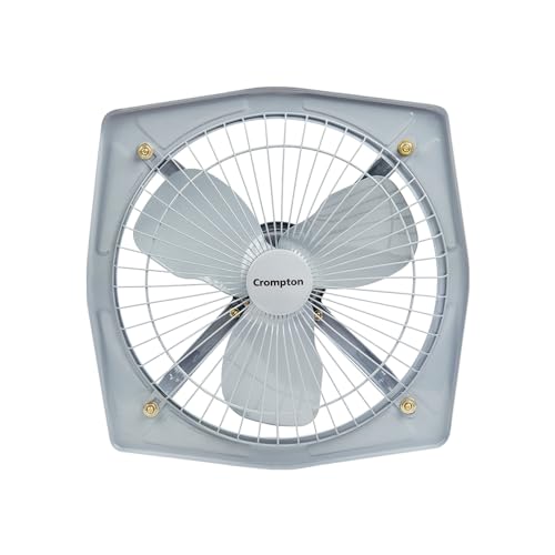 Crompton Drift Air Plus 9 inch Metal Body Kitchen/Office/Bathroom Exhaust (Ventilation) Fan | Anti-Dust | Sturdy Metal Body & Blades | Front Guard | 8