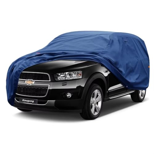 Image of Kaugung Heavy Duty SUV Cover Custom Fit for Chevrolet Captiva (2008-2015),SUV Car Cover Waterproof All Weather with Anti-Theft Lock,Sun, Rain, Dust & Snow Protection.(USA Warehouse,Within 3-7 Days)