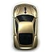 TDRTECH Wireless Car Mouse, 2.4GHz Optical Gaming Mouse Cool Sport Car Wireless Mouse, DPI 1600, 3D - Gold