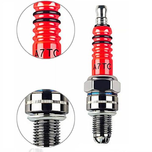 Image of A7TC Spark Plug For GY6 Engine - High-Performance Replacement for 49cc 50cc 70cc 110cc Taotao Coolster Kymco Scooter and ATV (1)