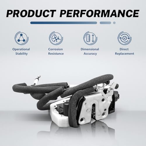 Image of KELOKE Door Latch Lock Actuator Compatible with Nissan Murano 2008-2014(Sport Utility), Compatible with Nissan Murano 2011-2014(Convertible), Rear Right Passenger Side, Replace# 82500-1AA0A,825001AA0A