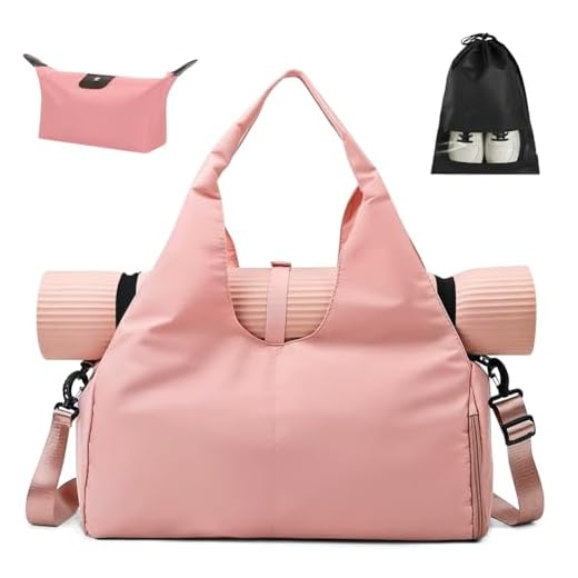 Aucuu Bolsa Gimnasio Grande, Bolsa Grande para Esterilla de Yoga, Bolsa Yoga Esterilla Mujeres Deportiva, Bolsa con Compartimento, Bolsa para Mujer con Bolsillos multifuncionales con Cremallera