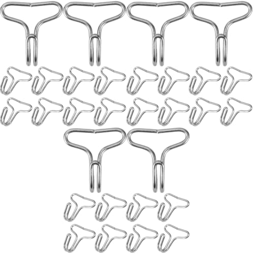 ULTECHNOVO 150 pcs Iron Car Seat Cover Hooks - Silver, 3x3x2cm, 193g - Comfortable Protection, Dual-Line Metal Hooks, S-Shapeds Strap Hooks, Multi-Functional for Home