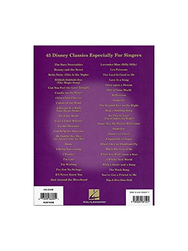 Disney Songs for Singers High Voice | Vocal Sheet Music Book with Piano Accompaniment | 54 Disney Favorites for Solo Performance | Songbook for Auditions, Recitals, and Voice Lessons - Image 2