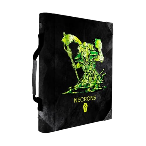 Étui Necrons Warhammer 40 000 motif relief coque portefeuille noire de protection