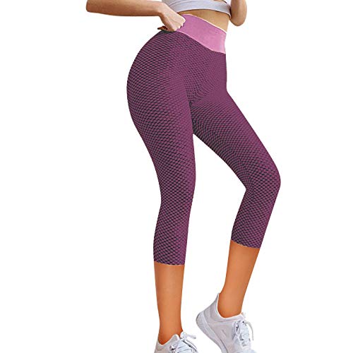 Yoga Leggings for Women, Ladies printed High-Waist Butt Lifting Scrunch Booty Stretch Jogger Yoga Pants,Fitness Gym