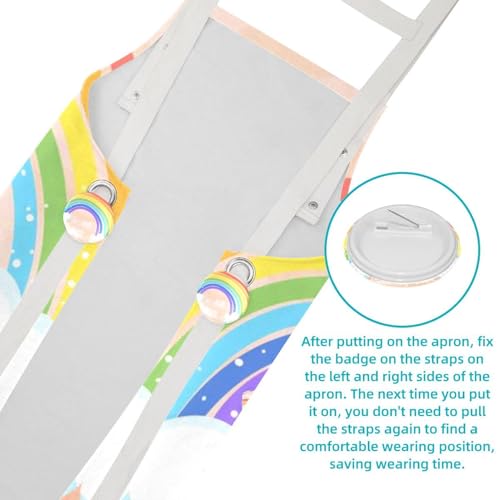 Tablier de serveuse multicolore pour le travail en bar et bistrot - 5
