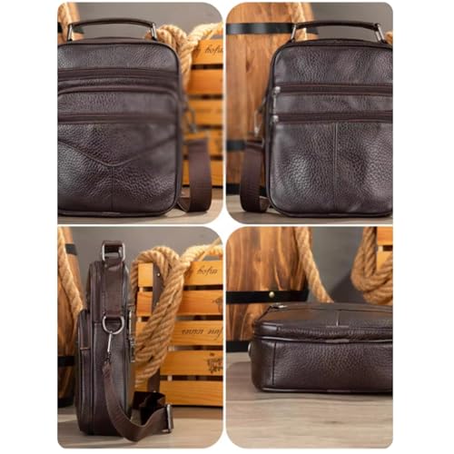 Men Purse Shoulder, Crossbody Bag with Straps, Leather, Messenger Bag, Travel Work Business Bag, for Books, Umbrellas4