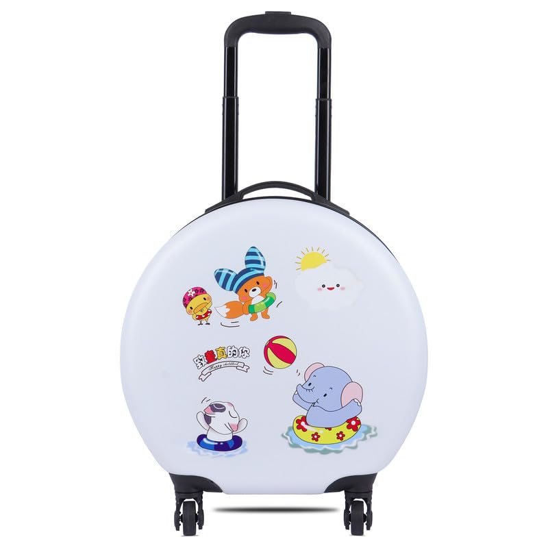 polo class Kids Trolley Bag | Premium Polycarbonate Material |Kids Waterproof Trolley Bag - White-picture-38