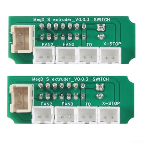 Placa de transferencia extrusora, 2 piezas para Anycubic para i3 para Mega MegaS Pro, sensor de temperatura de extremo caliente, termistor, barra de calefacción, kit de PCB