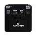 MARATHON Atomic Desk Clock, Black - Easy-to-Read 5.2” Display with Calendar + Heat & Comfort Index - Includes Alarm with Snooze & Backlight