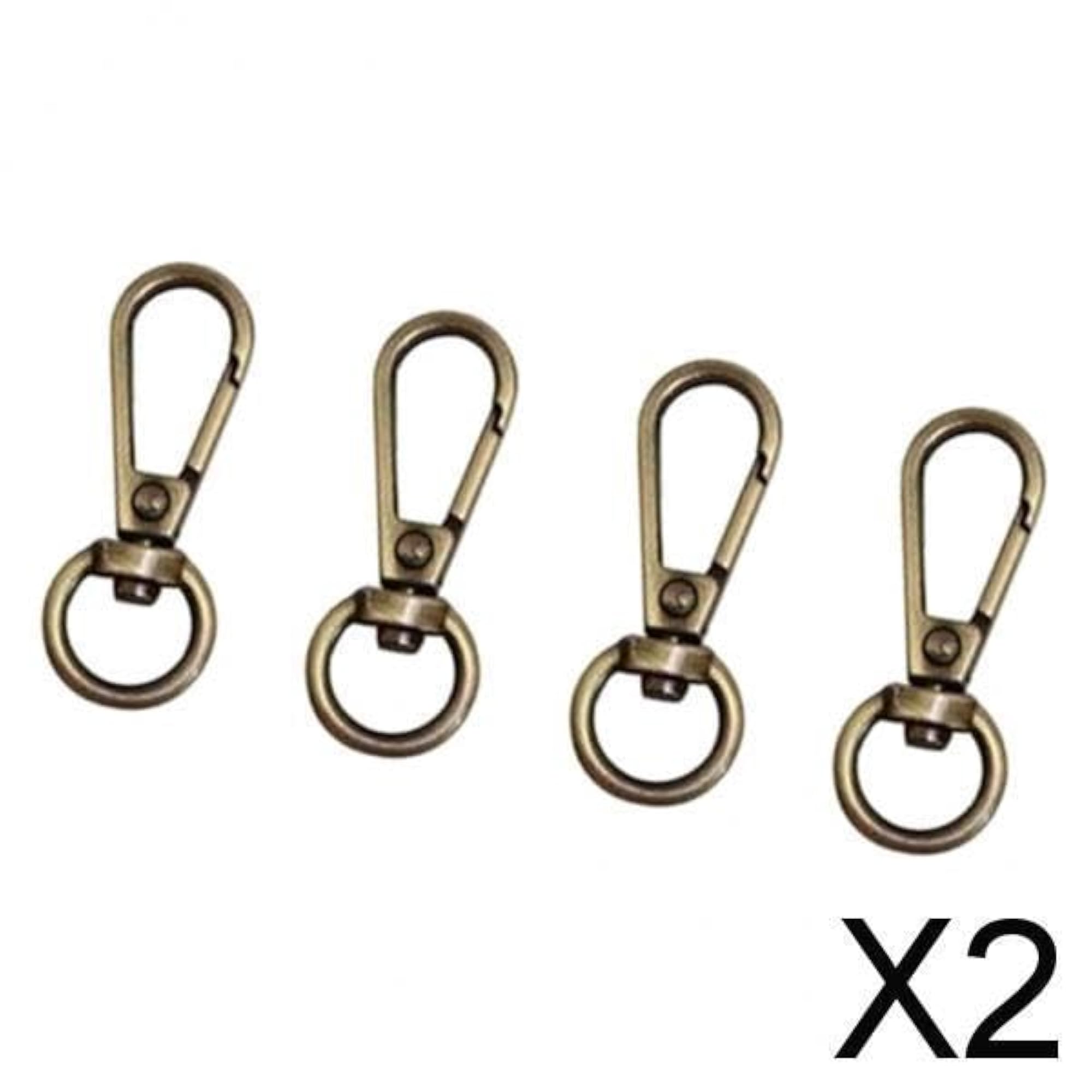2x4 Pieces Swivel Trigger Buckles Lobster Clasp, Bronze
