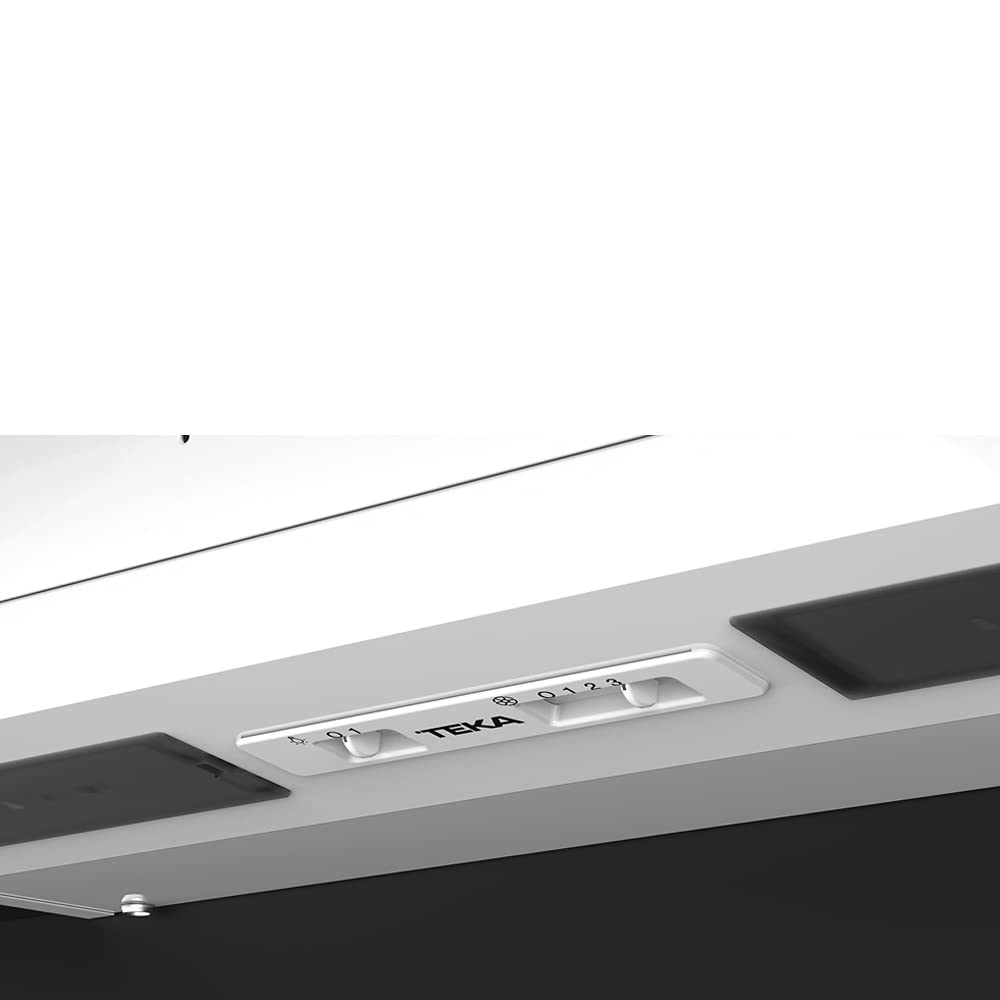 TEKA Campana Extractora Integrada 60 cm, 1 Motor, 3 Velocidades, 284 m3/h, 2 Lámparas LED, Mandos Mecánicos Deslizantes, NR1 63020 SOS
