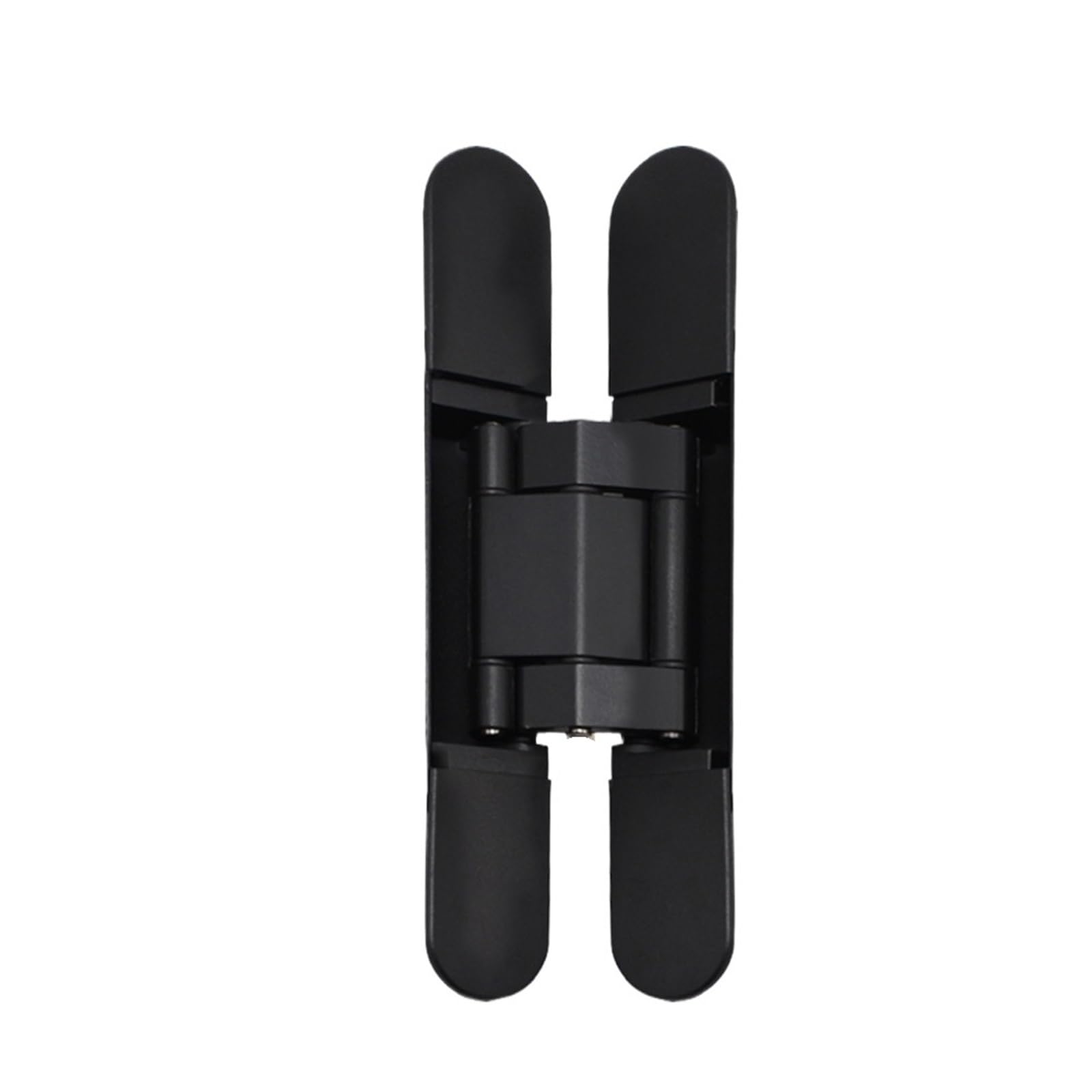 Door Hinges 40KG/80KG/120KG Hidden Folding Wood Door Heavy Duty Hinge Concealed Furniture Hardware Cabinet for Bathroom(Black,G120)