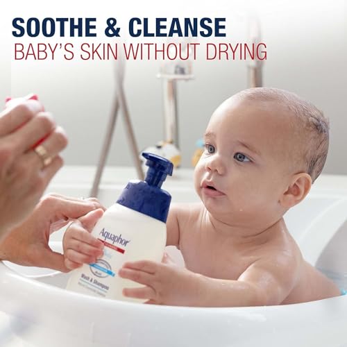 Image of Aquaphor Baby Wash and Shampoo - Mild, Tear-free 2-in-1 Solution for Baby's Sensitive Skin - 16.9 fl. oz. Pump