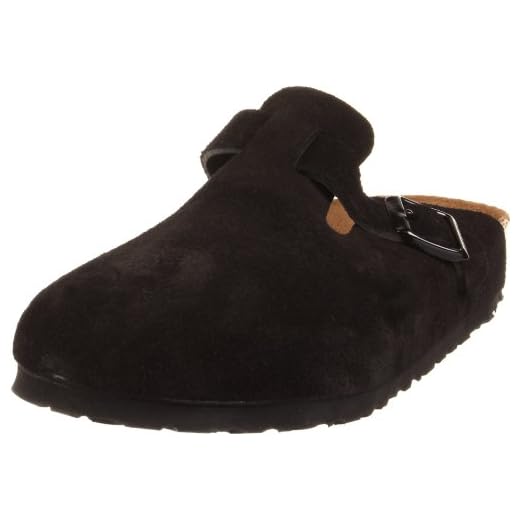 Birkenstock Men's Boston Soft Footbed Clogs, Black, 10-10.5 Women/8-8.5 Men