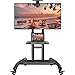 Produktbild Perlegear TV Ständer mit Rollen TV Wagen Fernsehständer, TV Ständer Rollbar Höhenverstellbar mit optionaler Ablage, TV Wagen für 32-75 Zoll Plasma LCD LED OLED TV, Hält bis zu 45KG Max. VESA 600x400mm