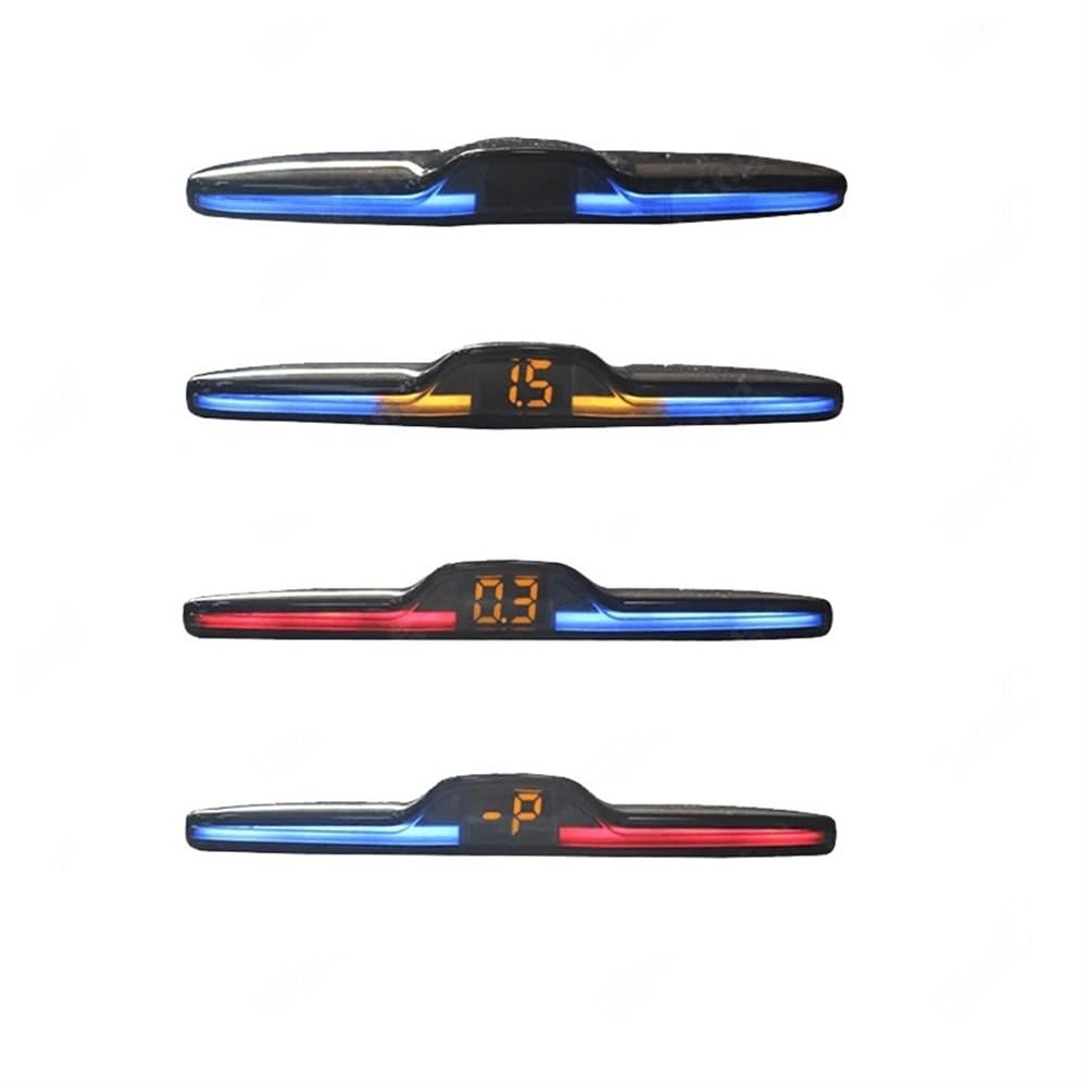 Sensori Rilevamento Distanza Kit Radar retromarcia per Auto sensori parcheggio per Veicoli con 4 di Assistenza al Backup avviso Acustico sul Display della Distanza | Black