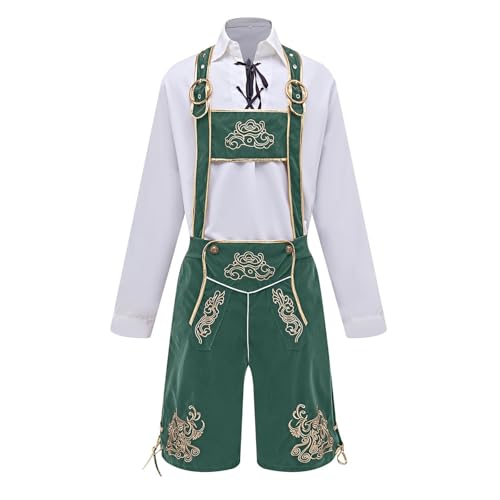 Lederhosen pantalon en cuir véritable pour costume de la fête de la bière de Munich homme