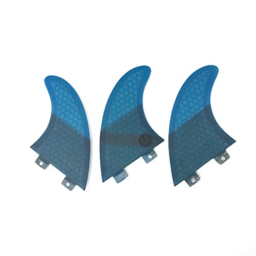image for UPSURF Surboard Fins FCS G5 Medium Size Fin Tri fin Blue Color, Blue G